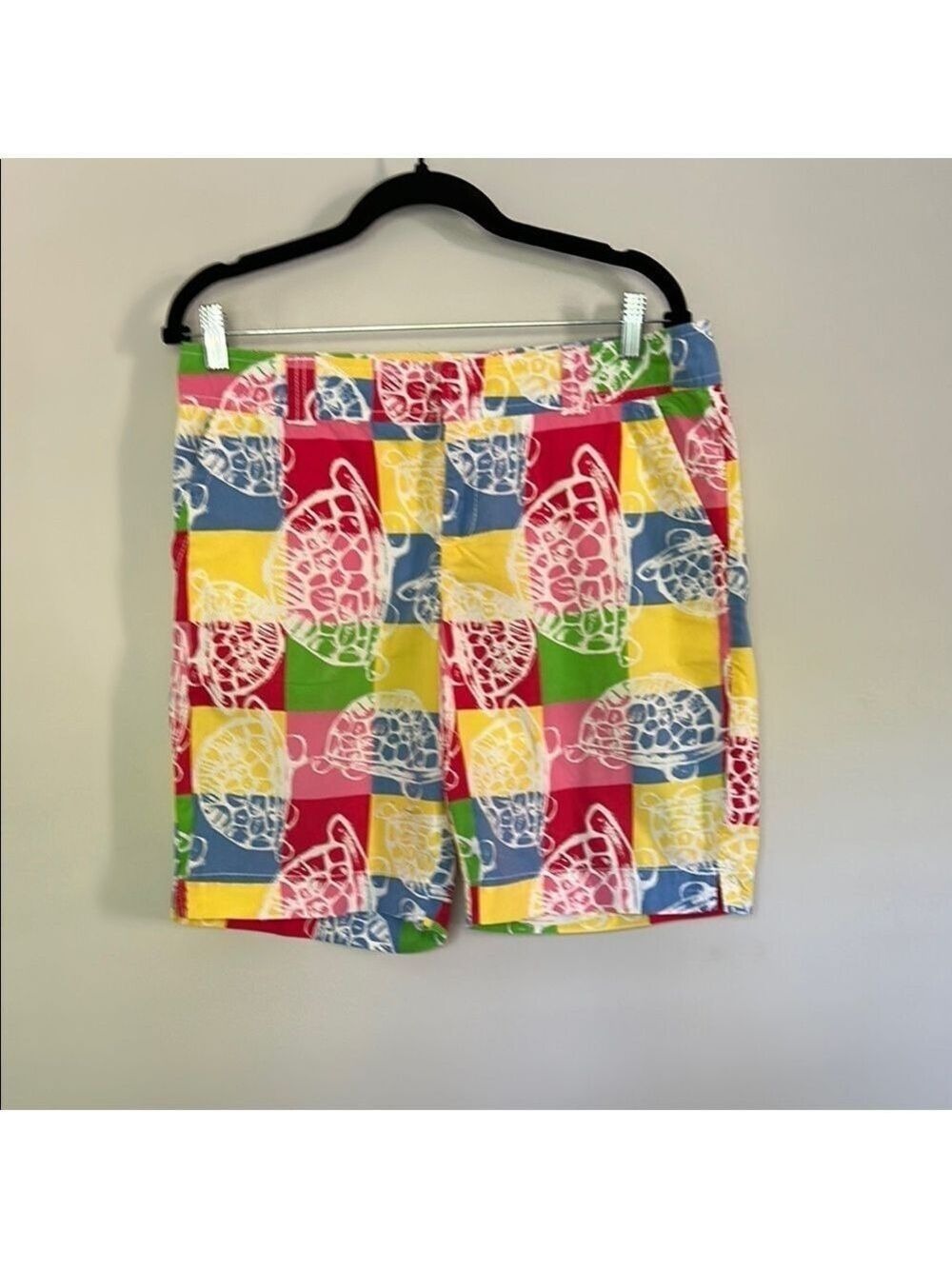 Lily Pulitzer Rollin Turtle Patchwork Shorts